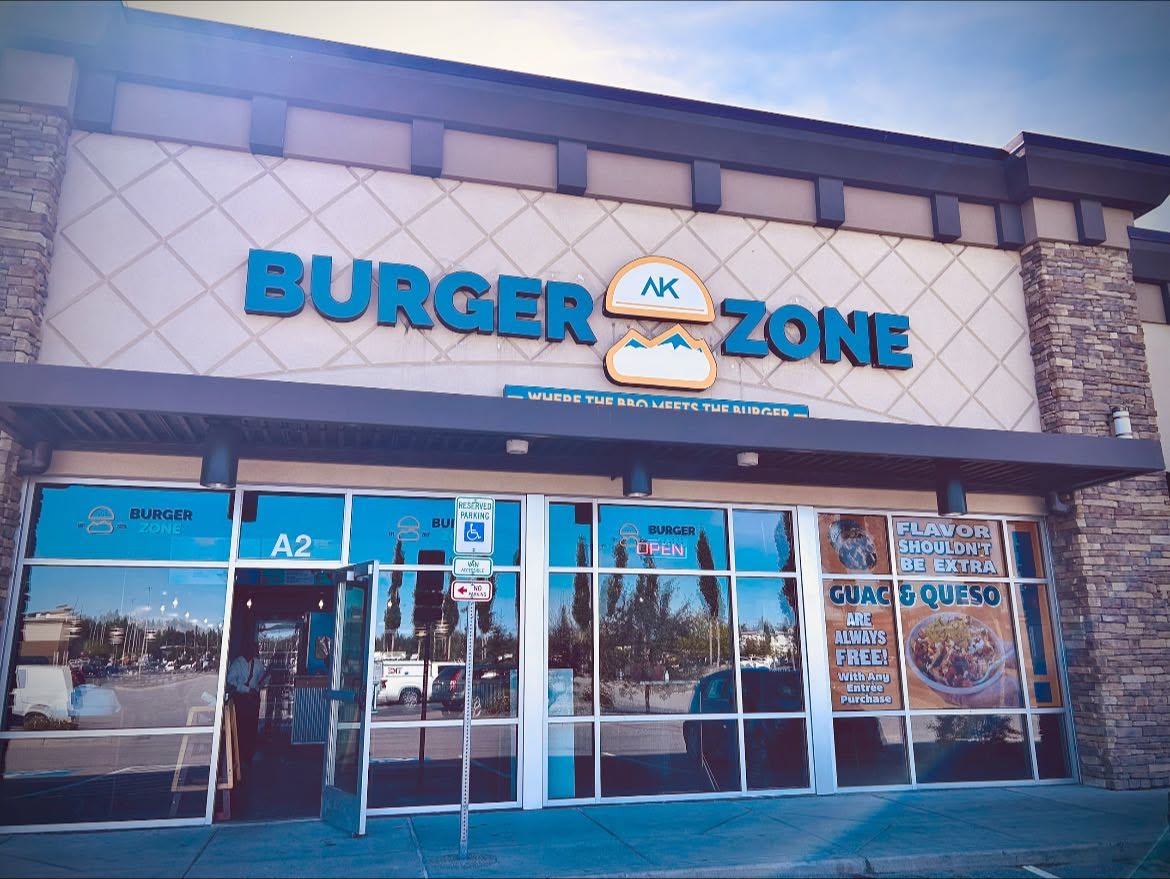 AK Burger Zone storefront in Anchorage, Alaska